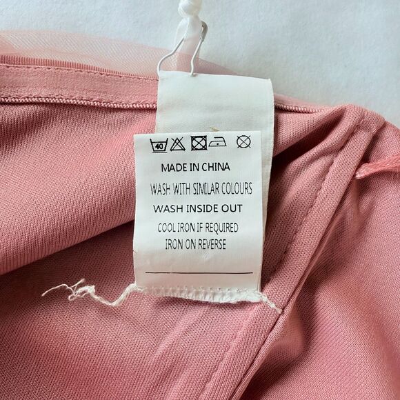 NWT Showpo. Still Love You Mermaid Maxi Dress in Dusty Rose Sheer Halter Size 6 - Picture 10 of 13